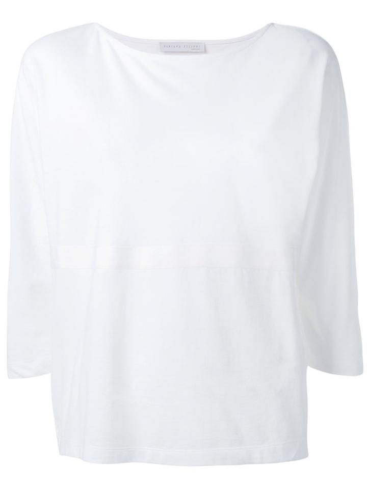 Fabiana Filippi Classic Top, Women's, Size: 42, White, Cotton/polyester