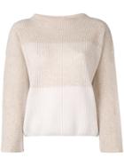 Agnona Pearl Rib Sweater - Neutrals