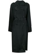 Helmut Lang Double-breasted Trench Coat - Black