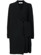 Victoria Victoria Beckham Side Tie Coat - Black