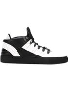 Filling Pieces Lace Up Hi-tops, Men's, Size: 42, Black, Calf Leather/leather/rubber