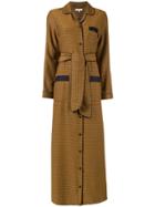 Layeur Brown Fitzgerald New Maxi Pyjama Shirt Dress - Yellow