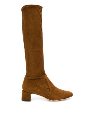 Parallèle Knee Length Boots - Brown