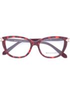 Bulgari - Oval Frame Glasses - Women - Acetate - 54, Pink/purple, Acetate