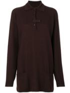 Jc De Castelbajac Pre-owned Oversized Tunic Sweater - Brown