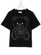Moschino Kids Teen Stitch Teddy T-shirt - Black