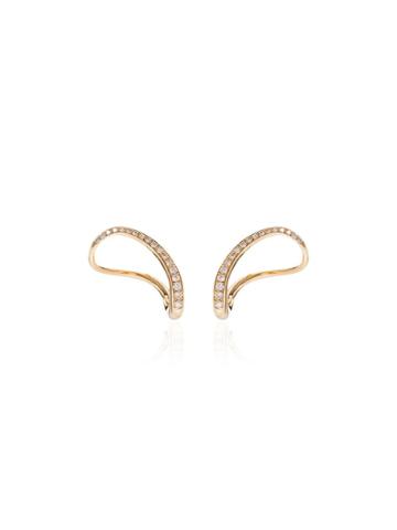Charlotte Chesnais Slide Diamond Earrings - Metallic