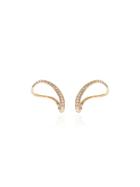 Charlotte Chesnais Slide Diamond Earrings - Metallic