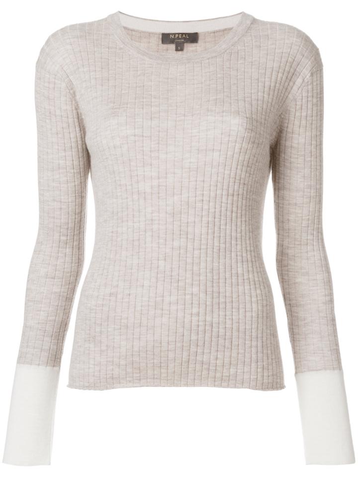 N.peal Ribbed Jumper - Nude & Neutrals