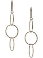 Jemma Sands Broadway Diamond Grande Earrings - Silver
