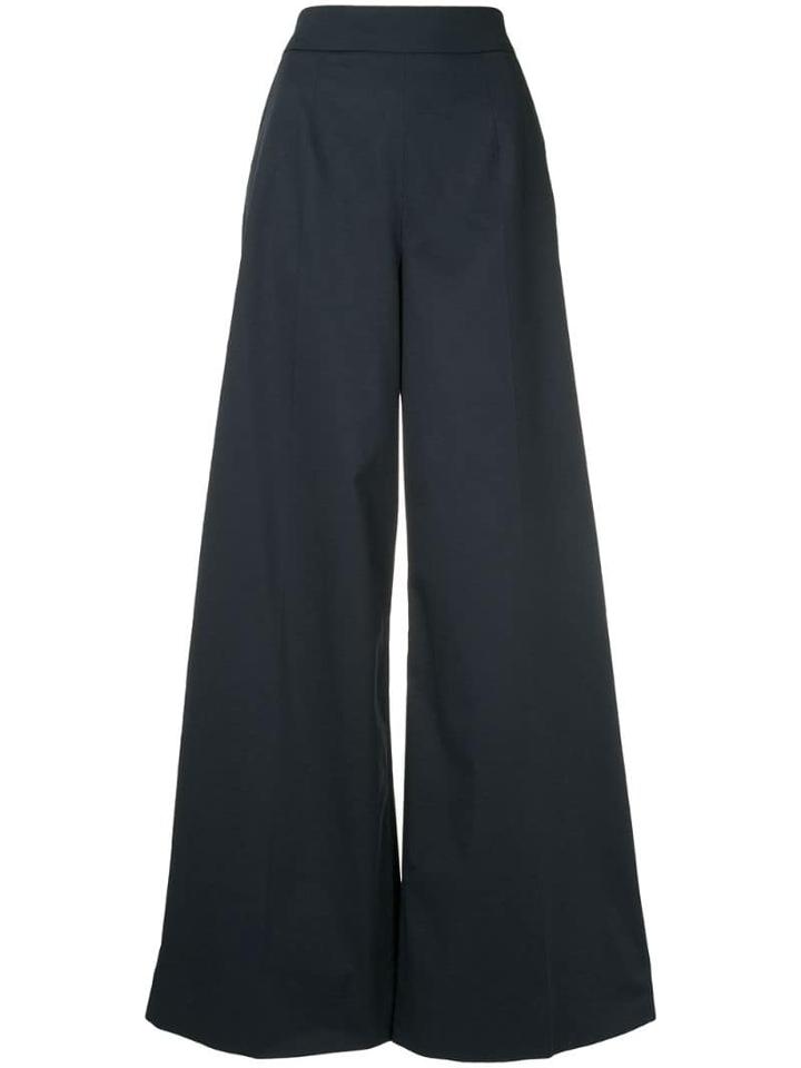 Oscar De La Renta Wide Leg Trousers - Blue