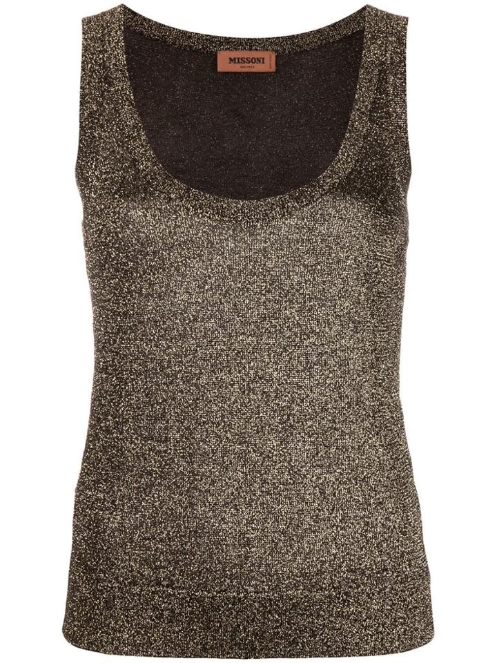 Missoni Knitted Tank - Metallic