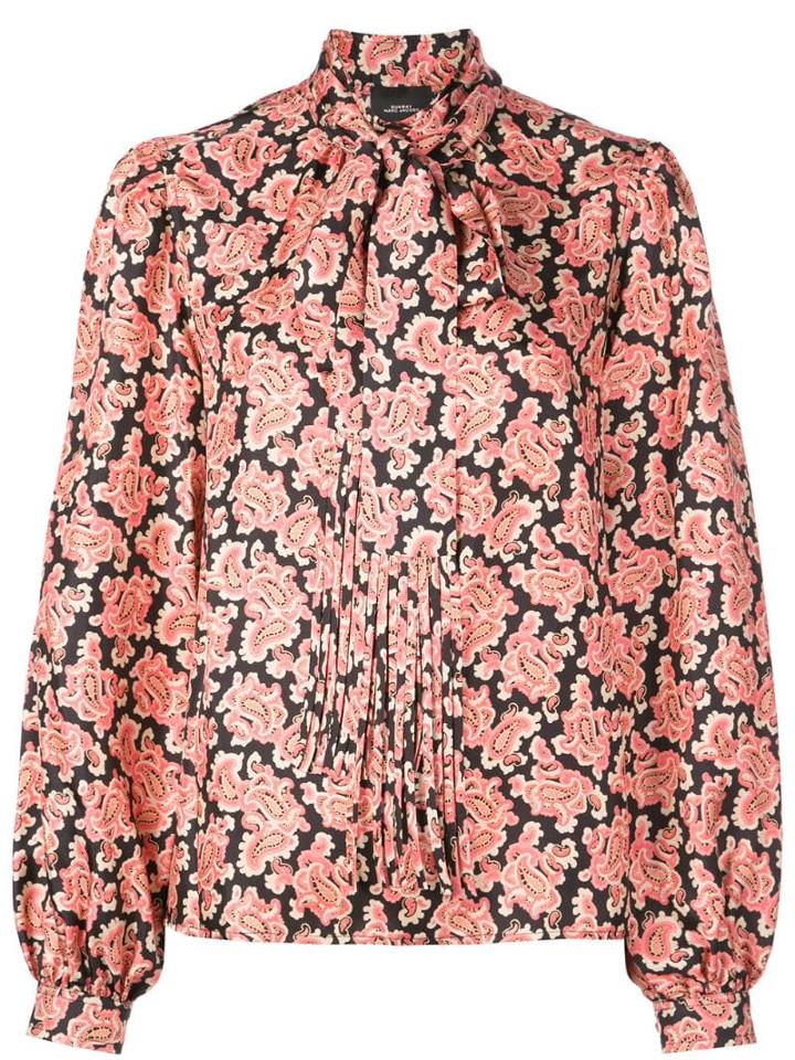 Marc Jacobs Bow-tie Detail Paisley Blouse - Black
