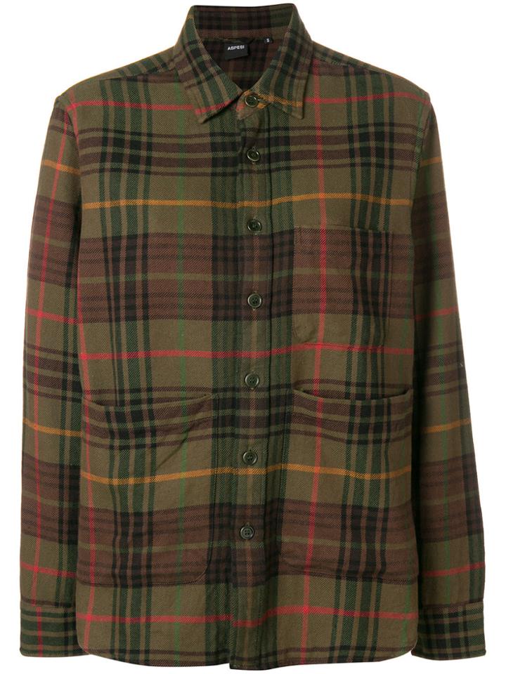 Aspesi Plaid Shirt - Green