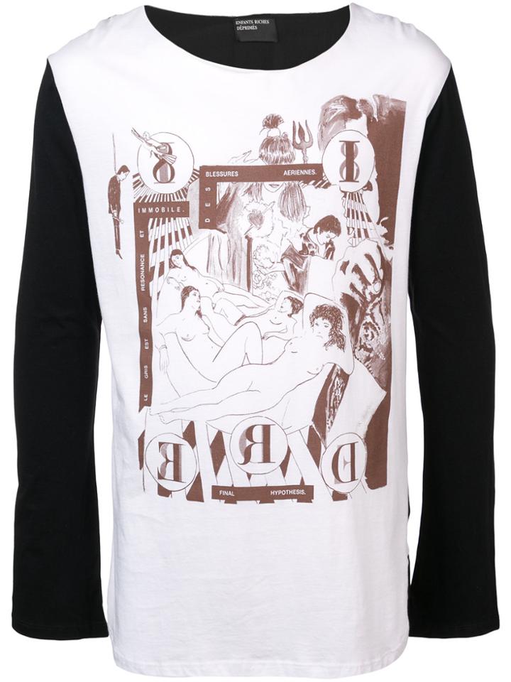 Enfants Riches Déprimés Printed Long-sleeve T-shirt - White