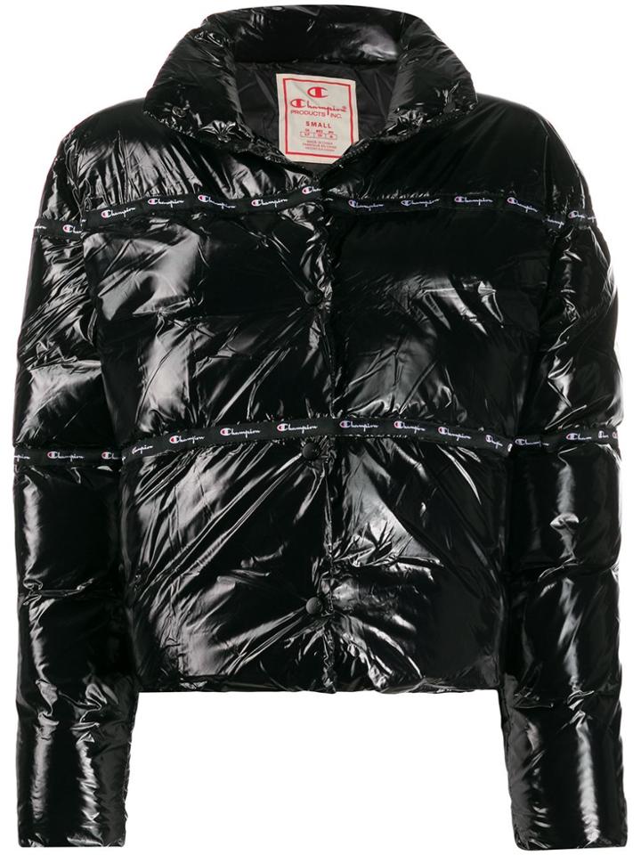 Champion Vinyl Padded Jacket - Black
