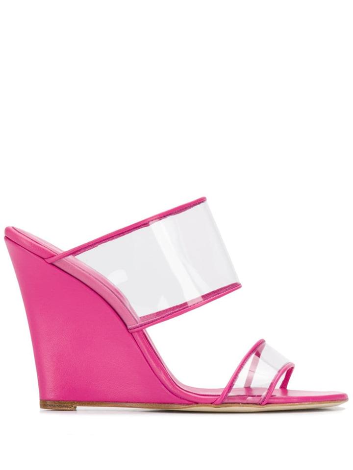 Paris Texas Wedge Heel Sandals - Pink