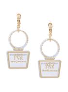 Theatre Products Transparent Logo Earrings - Metallic