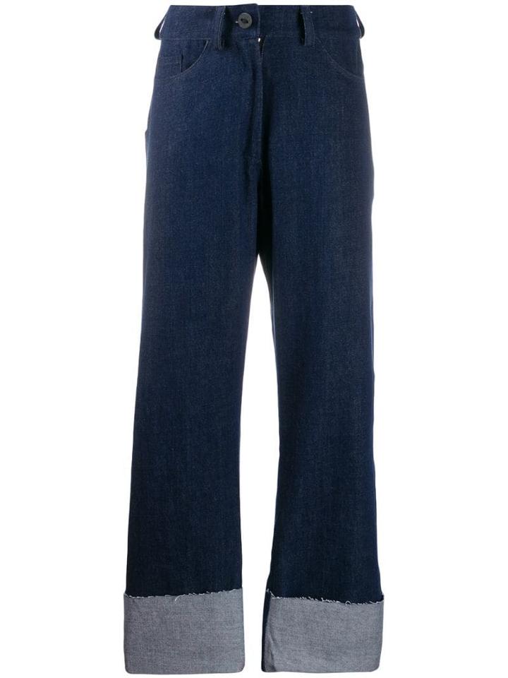 Barbara Bologna Wide-leg Flared Jeans - Blue