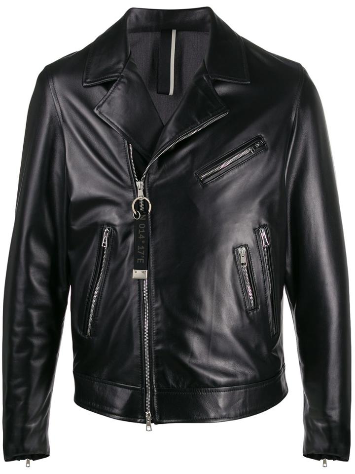 Low Brand Regular-fit Biker Jacket - Black