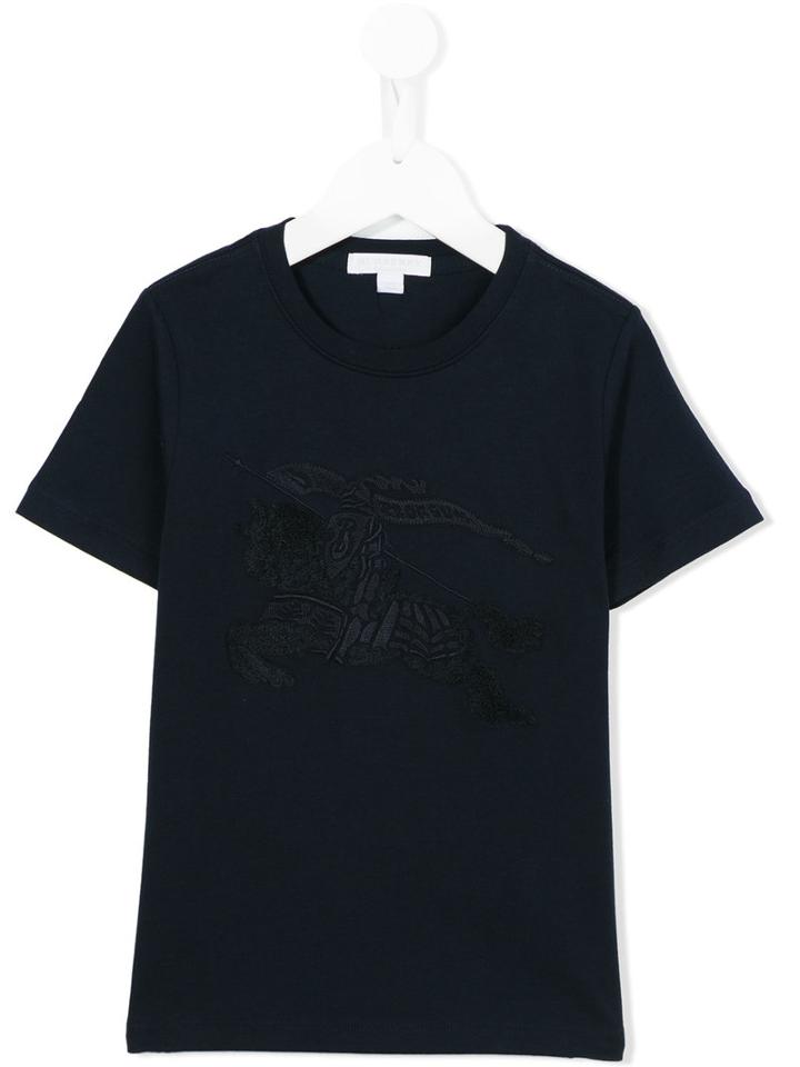 Burberry Kids Knight Embroidered T-shirt, Boy's, Size: 12 Yrs, Blue