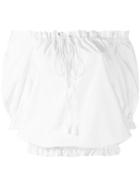 Rossella Jardini - Off-the-shoulder Top - Women - Silk/cotton - 40, White, Silk/cotton