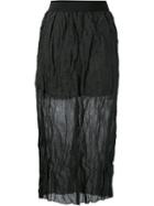 Nehera - 'siletta' Skirt - Women - Cotton/aluminium - 34, Black, Cotton/aluminium