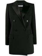 Givenchy Satin Lapels Double-breasted Blazer - Black
