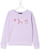 Ralph Lauren Kids Teen Floral Logo Print Sweatshirt - Pink