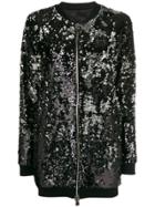 Philipp Plein Sequin Embellished Jacket - Black