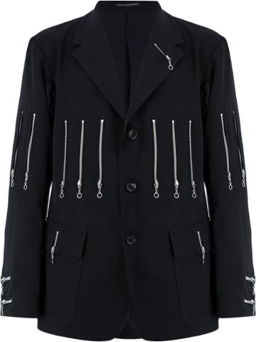 Yohji Yamamoto Zip Detail Jacket - Black
