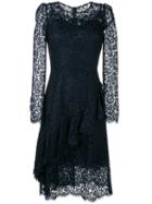 Dolce & Gabbana Lace Shift Dress, Women's, Size: 46, Blue, Viscose/cotton/polyamide/spandex/elastane