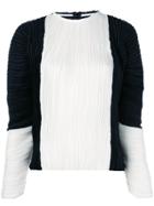 Tibi Detailed Shoulder Blouse - Black