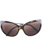 Dolce & Gabbana Eyewear Tortoiseshell Cat-eye Sunglasses - Brown