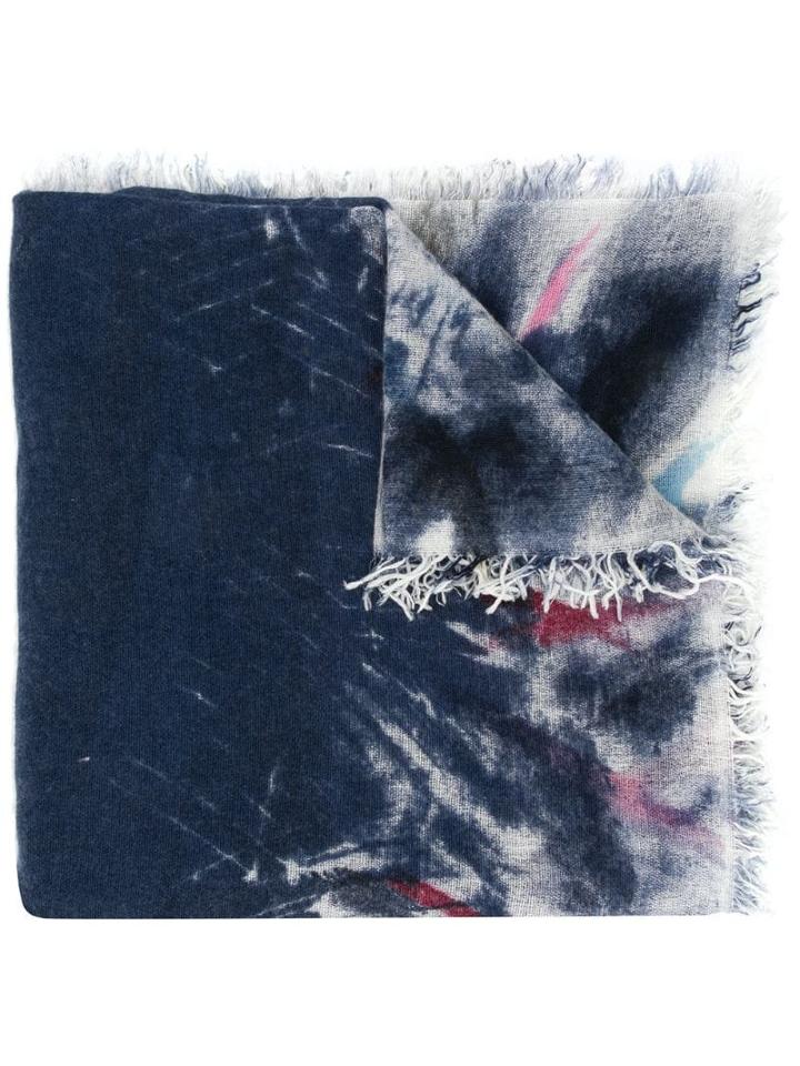 Faliero Sarti Clear Patterned Scarf - Blue