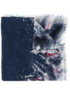 Faliero Sarti Clear Patterned Scarf - Blue