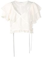 Philosophy Di Lorenzo Serafini Ruffle Trim Top - Neutrals