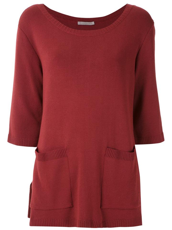 Alcaçuz Norma Knit Blouse - Red