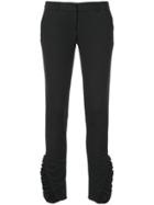 Thomas Wylde Ruffled-cuff Classic Trousers - Black