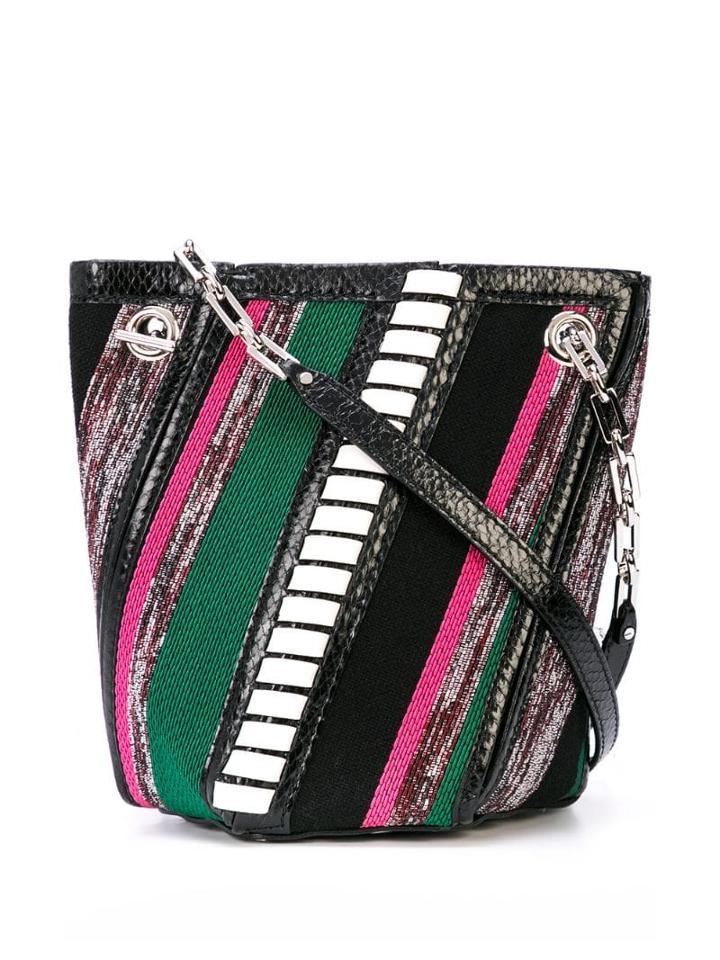 Proenza Schouler Mini Woven Hex Bucket Bag - Black