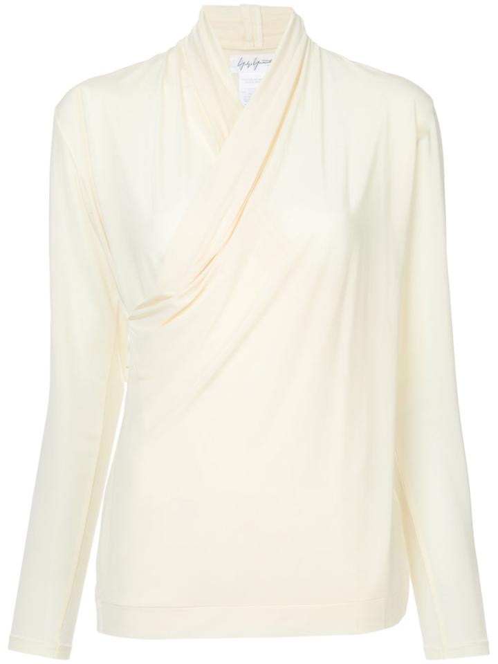 Yohji Yamamoto Vintage Draped Long Sleeve Top - Yellow & Orange