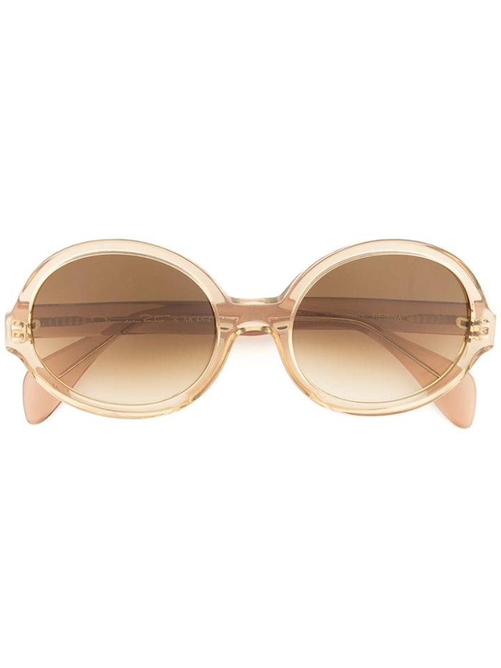 Oscar De La Renta Regina Sunglasses - Brown