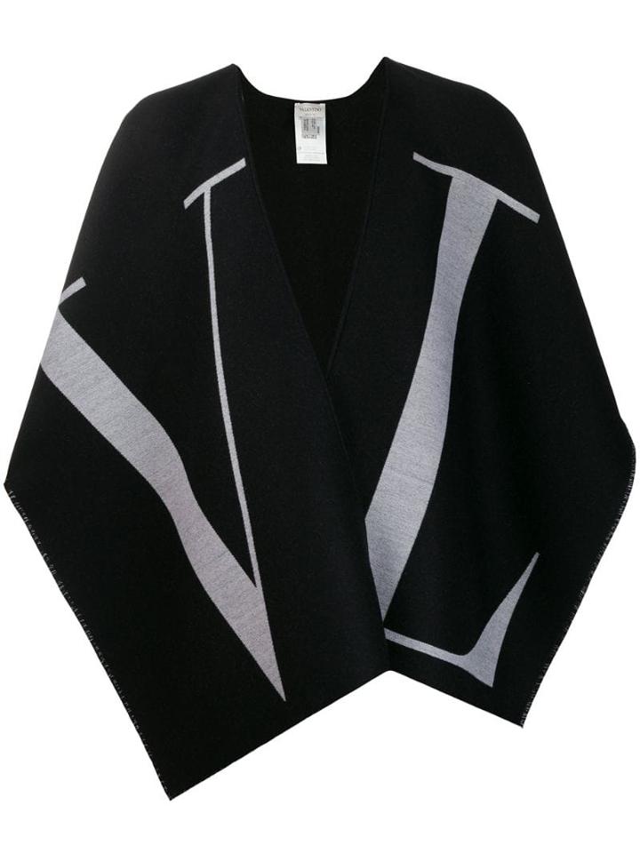 Valentino Vltn Poncho - Black