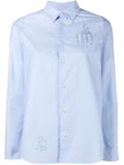 Visvim Rico Printed Long Sleeve Shirt, Women's, Size: 2, Blue, Cotton