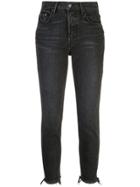Grlfrnd Cropped Skinny-fit Jeans - Black