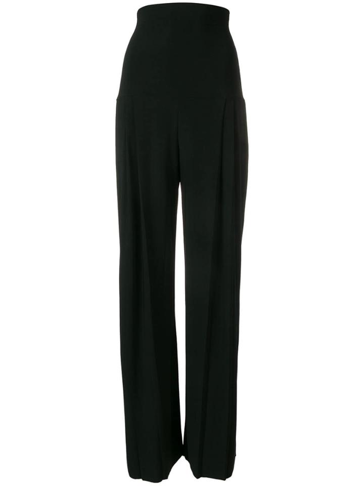Norma Kamali High Waisted Trousers - Black