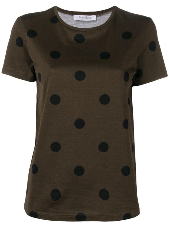 Max Mara Polka Dot T-shirt - Green