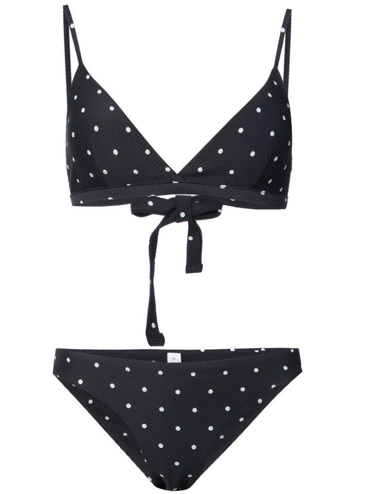 Asceno Polka Dot Bikini - Blue