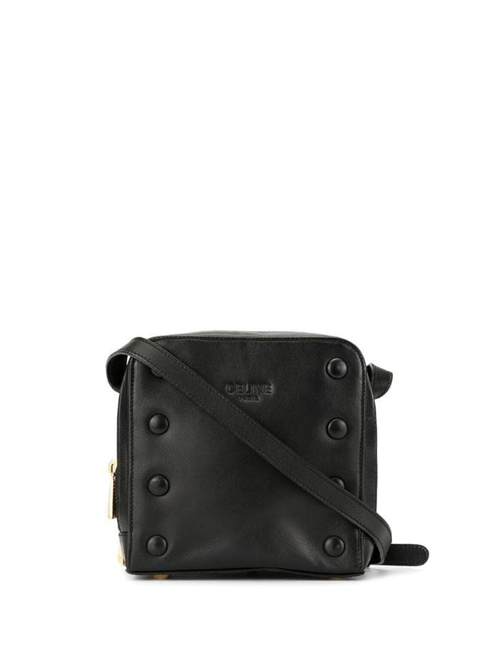 Céline Pre-owned Round Studs Square Crossbody Bag - Black