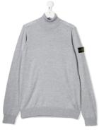 Stone Island Junior Turtleneck Jumper - Grey